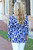 Spring Rays Top: Blue/White Spring Rays Top: Blue/White