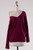 Twist Back Sweater: Burgundy 