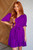 Happy Day Pleated Dress: Purple