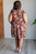 Name It and Claim It Floral Dress: Multi 