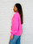 Bonbon Delight Half Zip Pullover: Pink  Bonbon Delight Half Zip Pullover: Pink