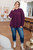 Closing Time Blouse: Plum 
