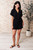 Don't Worry About A Thing V-Neck Romper: Black  Don't Worry About A Thing V-Neck Romper: Black