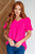 Belong Together Puff Sleeve Blouse: Pink