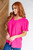 Belong Together Puff Sleeve Blouse: Pink