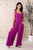 Social Graces Wide Leg Jumpsuit: Magenta  Social Graces Wide Leg Jumpsuit: Magenta