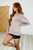 It's The Little Things Relaxed Scuba Pullover: Cocoa 