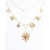 Frances Double Layer Charm Necklace: Gold