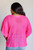 Rather Eventful Open Knit Top: Pink 