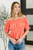 Don't Be Shy Off the Shoulder Top: Coral Don't Be Shy Off the Shoulder Top: Coral