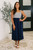 Dockside Darling Midi Dress: Navy