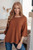Lotta Love Knitted Sweater Top: Rust Lotta Love Knitted Sweater Top: Rust