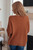 Lotta Love Knitted Sweater Top: Rust