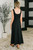 Better Than Being Alone Maxi Dress: Black