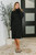 Personal Assistant Turtleneck Dress: Black 