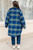 No Tears Plaid Coat: Navy 
