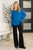 Nice to Each Other Raglan Sleeve Top: Royal Blue 