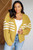 On Top of the World Striped Cardigan: Honey 