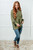 No Plain Jane Oversized Sweatshirt: Green 