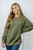 No Plain Jane Oversized Sweatshirt: Green 
