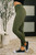 Sunday Splits High Waisted Leggings: Olive