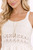 Day Dancing Ruffle Knit Tank Top: Ivory 