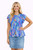 Flirt Alert Flutter Sleeve Top: True Blue 