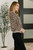 Lil' Sass Never Hurt Leopard Print Pullover: Taupe/Black
