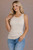 She's Exceptional Ribbed Crew Neck Tank Top: Natural 