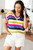 Another One V-Neck Striped Top: Multi 