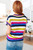 Another One V-Neck Striped Top: Multi 