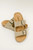Jete Double Buckle Slides: Light Taupe