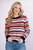 Keep Dreaming Striped Sweater: Multi 