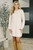 All of Fall Textured Long Sleeve Dress: Ivory 