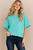  Sense of Clarity Boxy Top: Turquoise 