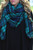 Time & Time Again Blanket Scarf: Navy/Green