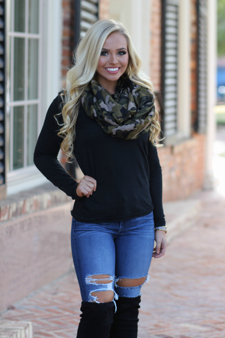 Camo Scarf: Olive 