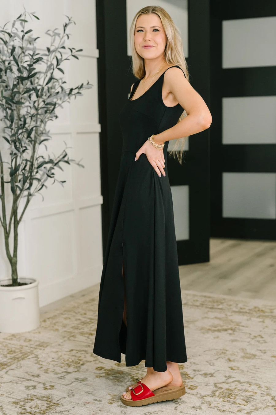 Better Than Being Alone Maxi Dress: Black Better Than Being Alone Maxi Dress: Black