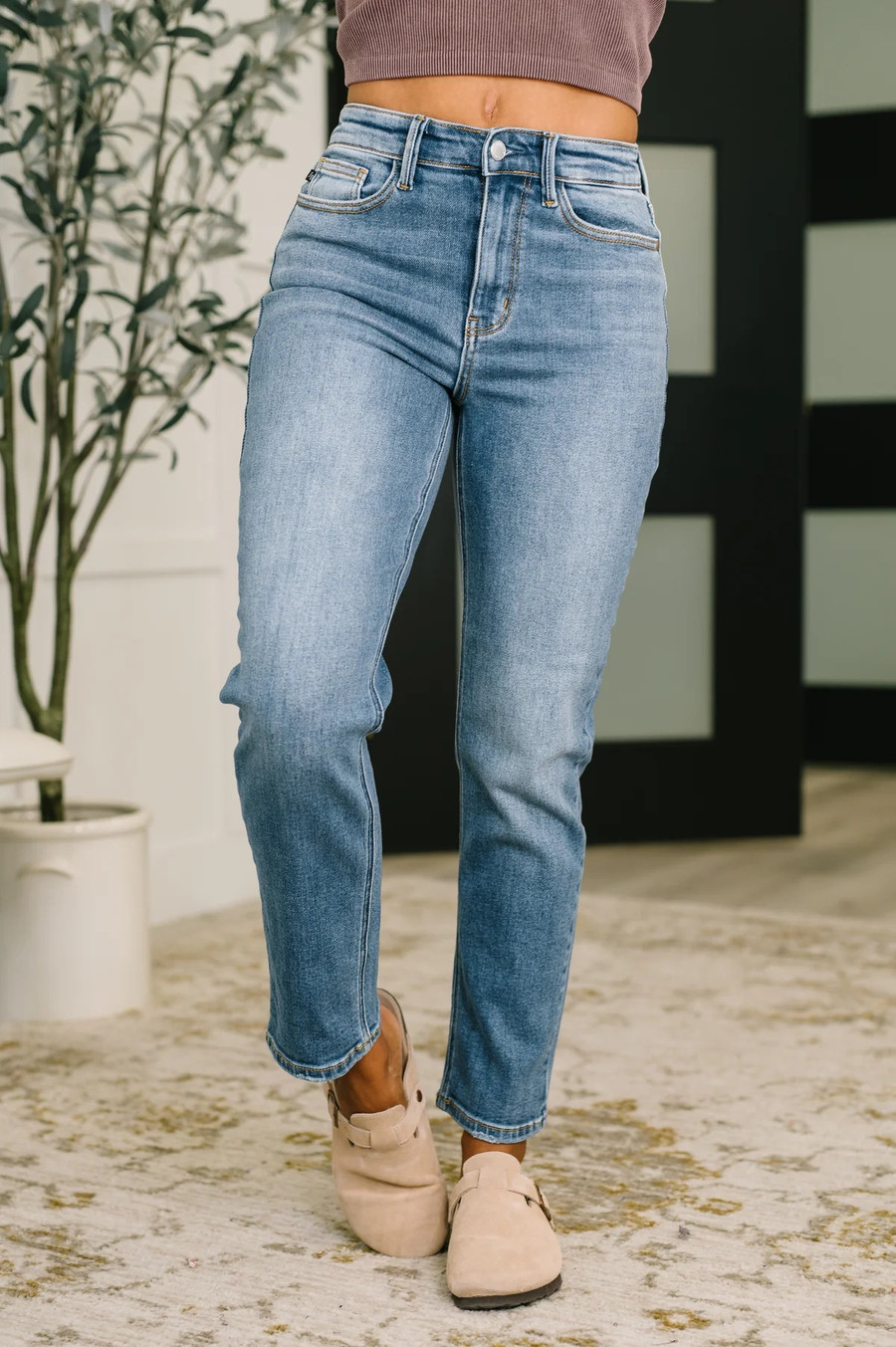 Amelia High Waist Judy Blue Jeans: Denim 
