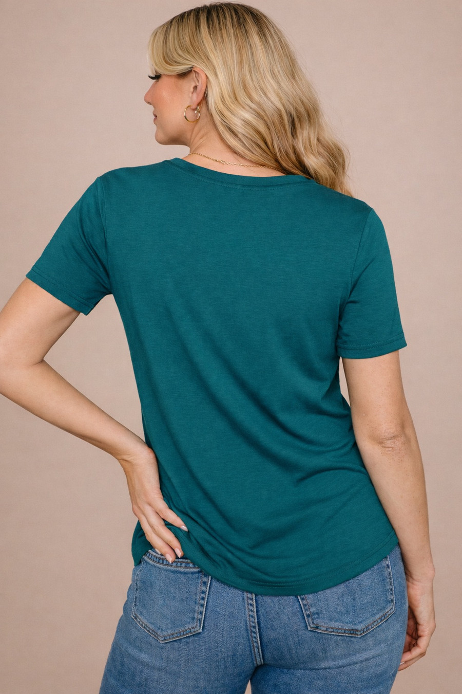 Time to Pivot Pleat Detail Top: Deep Teal 