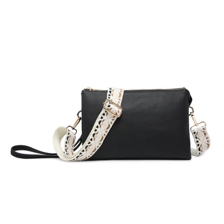 Black crossbody bag w/ Guitar Strap(B149) – The Style Bar Boutique