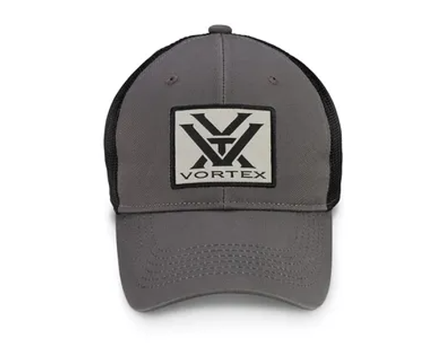Cap, Vortex, Black, Pewter Mesh