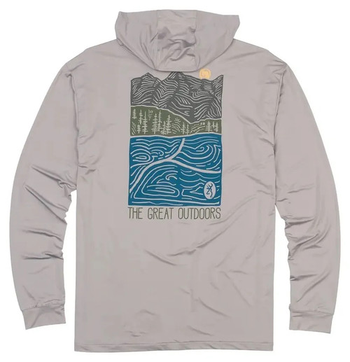 SHT,SUN,LS,GRAPHIC,HOODED,GRAY, Back