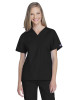 TSCB Cherokee Women's 2-Pocket V-Neck Scrub Top (Black)