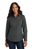 Port Authority® Women's Long Sleeve Carefree Poplin Shirt