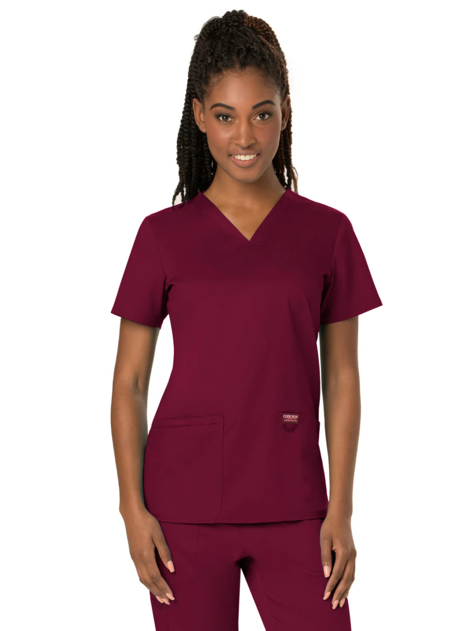 TOCL Cherokee Women's 3-Pocket V-Neck Scrub Top