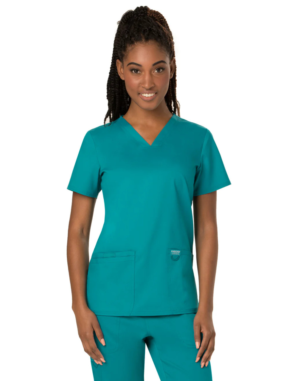 TOFO Cherokee Women's 3-Pocket V-Neck Scrub Top