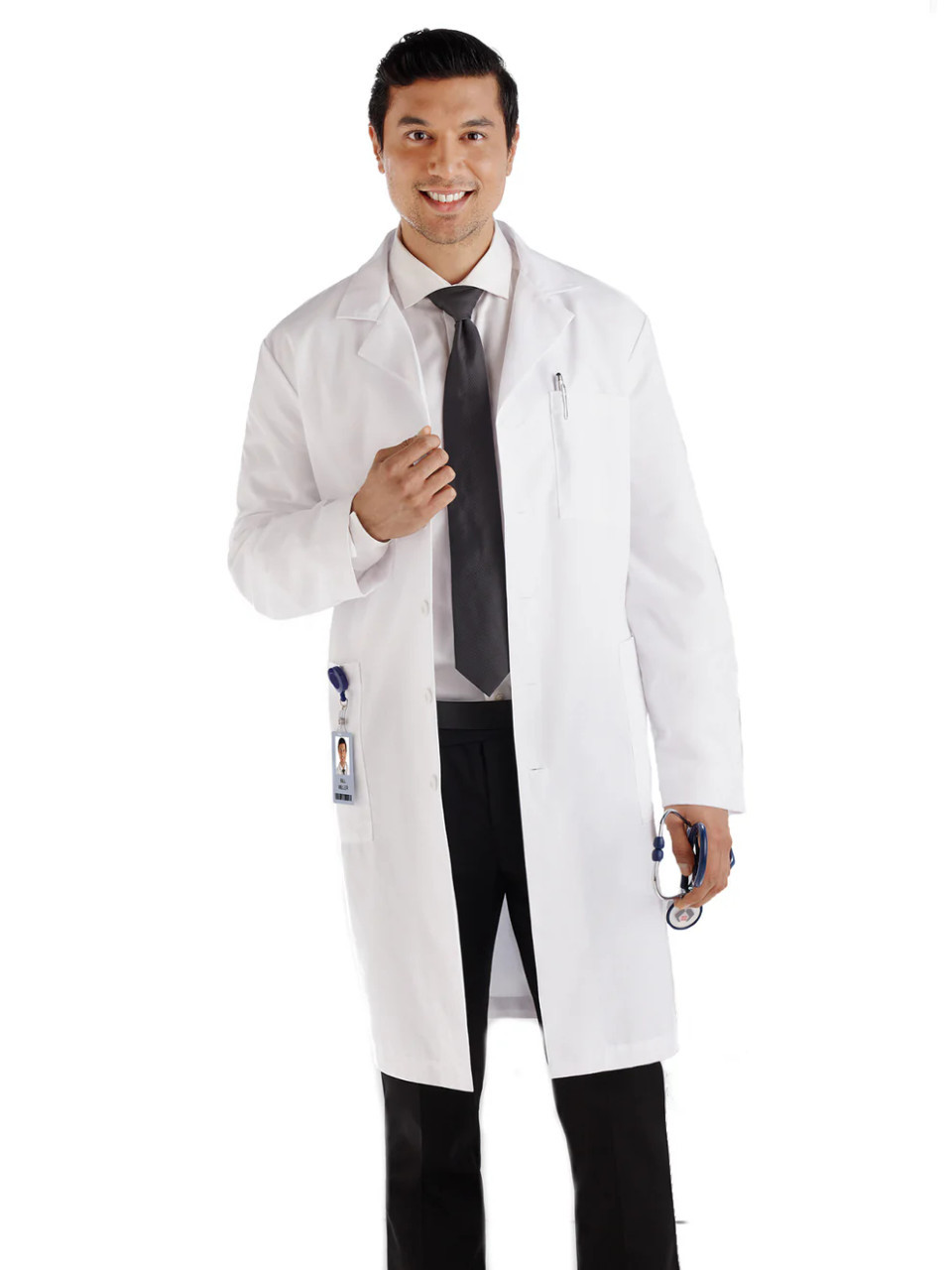 TSC META Men's Five-Pocket 40" Full-Length Long Lab Coat