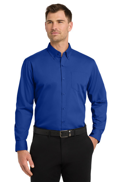 EPP Port Authority® Long Sleeve Carefree Poplin Shirt