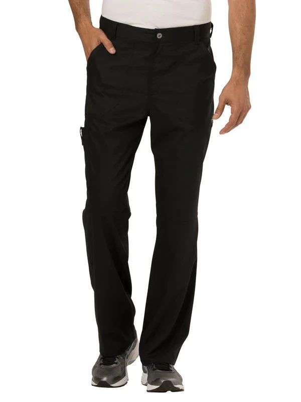 TO Cherokee Unisex 2-Pocket Drawstring Cargo Pant (Black)